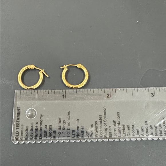 14k Gold Hoop Earrings - Picture 6 of 6